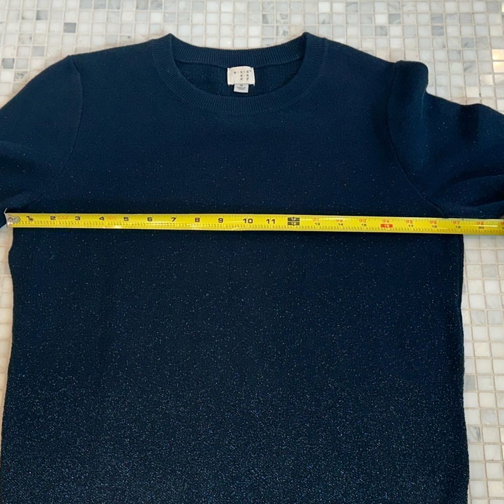a new day Blue Crewneck Gitter Sweater - Picture 8 of 9